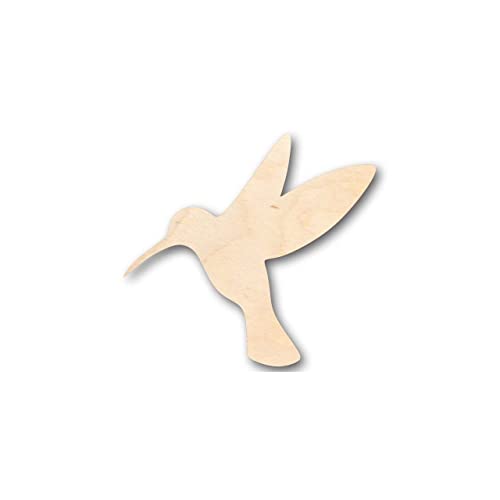 Unfinished Wood Hummingbird Shape - Bird Animal - Craft - up to 24" DIY 8" / 1/2" 24 Hour Crafts