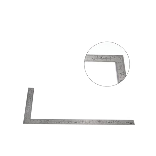 Utoolmart Right Angle Ruler, Framing Square Ruler, 150 x 300mm Stainless Steel, L Shape Ruler, Framing Ruler, Try Square Ruler Tools for Carpenter Utoolmart