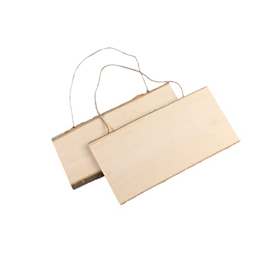 MAGICLULU 2 Pcs Unfinished Wood Sign Hanging Message Board Sign for Front Door Wood Wall Front Door Sign Wall Hanging Board Arts and Crafts for Kids MAGICLULU