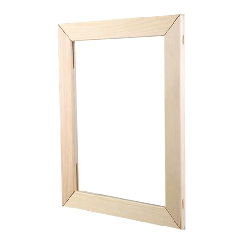 jweemax Wood Picture Frame, Wooden Photo Frame Kit for Oil Painting, Wall Hanging, Mounting, Displaying, 50x70cm jweemax