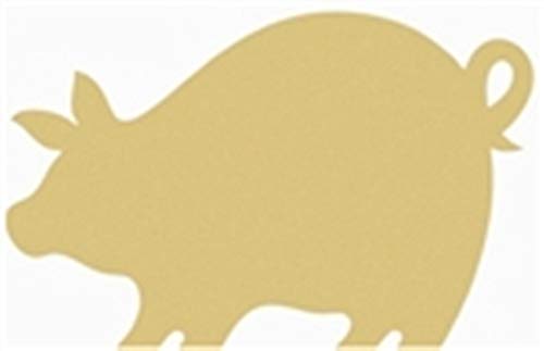 Pig Cutout Unfinished Wood Farm Bacon Hog Livestock Ranch Western MDF Shape Canvas Style 1 Diverse Woodworking
