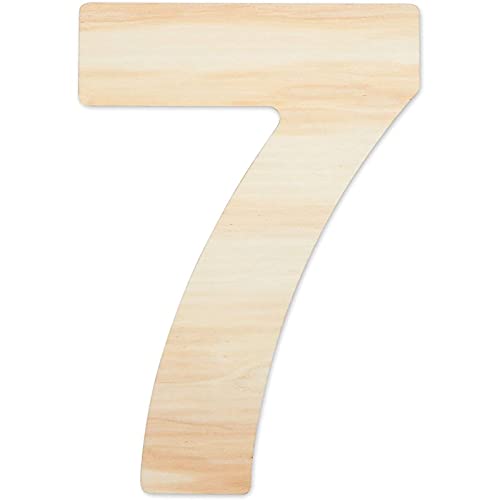 Bright Creations Unfinished Wooden Numbers for Crafts, 0-9 (12 Inches, 10 Pieces) Bright Creations