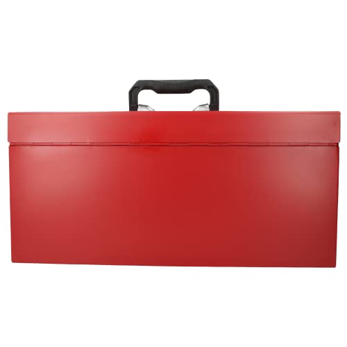 URREA Storage Box - D6 Toolbox 20" X 8" X 9" Tool Box with Chrome Plated Metallic Latch & Durable PVC Handle - D6 Urrea
