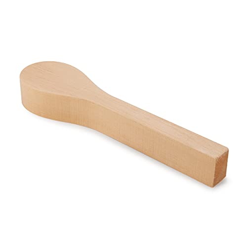 Flexcut Basswood Spoon Blank for Carving – 10” Long – 1-1/2” Thick FLEXCUT