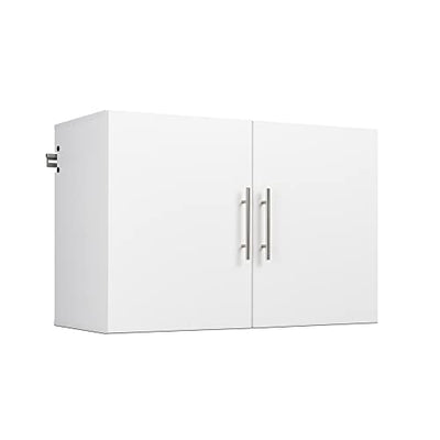 HangUps Upper Storage Cabinet - Sleek 36" Wall-Mounted Solution in Classic White Finish