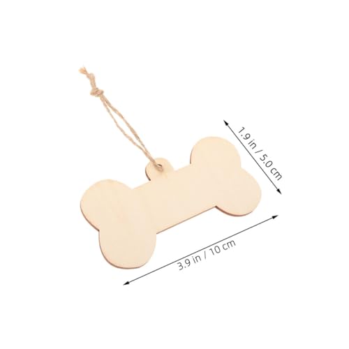 Yardenfun 1 Set Wooden Sign Decoration Pendant Imagination Holiday Adornments Decoupage Toys Graffiti Chips Unfinished Wooden Cutouts Pet Decorate Yardenfun