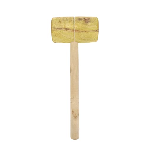 Bitray Wood Hammer Cross-stitch Mold Wood Mallet Wood Barrel Shaped Mallet Woodworking Hand Tool Bitray