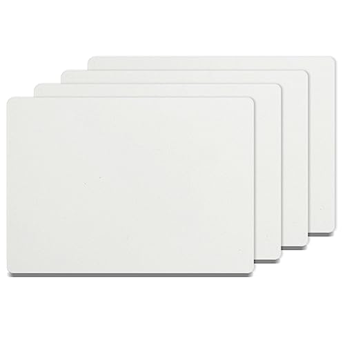 PYD Life 4 Pack Sublimation Photo Frame Home Decor Blanks 10" x 8" Rectangular 0.6 Inch Thickness MDF Hardboard White Wall Hanging with Stand for PYD Life