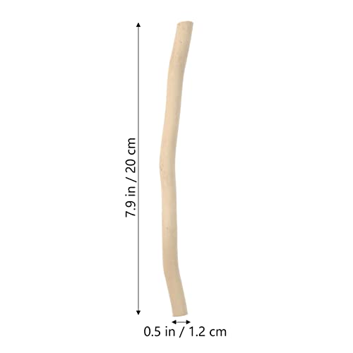 COHEALI 50pcs Branch Material Counting Large Popsicle Sticks Diorama Supplies Craft Sticks The Stick Birch DIY Projects Sticks Log in Crafts Twigs COHEALI