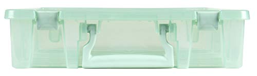 ArtBin 6955RJ Super Satchel 1-Compartment Box, Art & Craft Organizer, 1-Pack, Translucent Mint ArtBin
