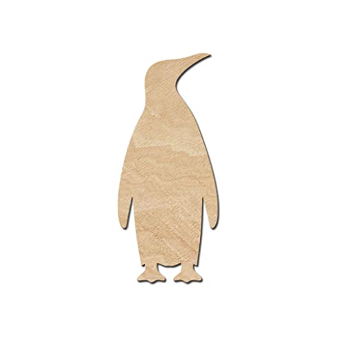 Emperor Penguin Wood Cutouts for crafts, Laser Cut Wood Shapes 5mm thick Baltic Birch Wood, Multiple Sizes Available Elliefont Styles