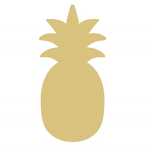 Pineapple Cutout Unfinished Wood Fruit Tropical Vacation Island Summer Beach MDF Shape Canvas Style 2 (12") Diverse Woodworking