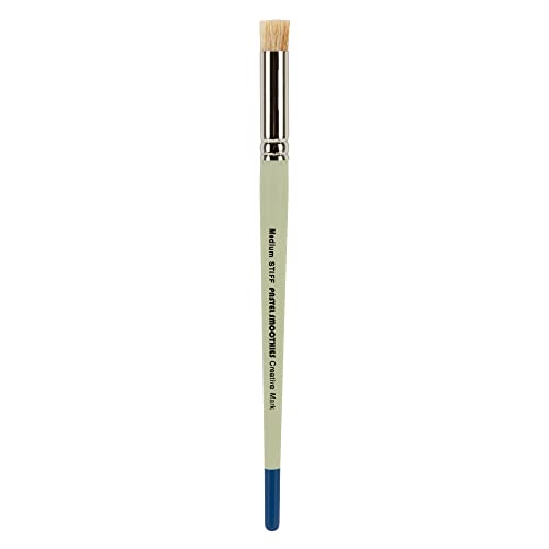 Creative Mark Pastel Smoothies - Paintbrush for Pastel Blending Bristle & Nylon Hair for Blending on Rough Surfaces Short Handle Lacquered Wood Creative Mark
