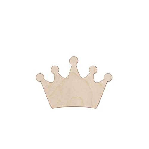Princess Crown Wood Craft Unfinished Wooden Cutout Art DIY Wood Sign Inspirational Wall Plaque Classic Wood Wall Hanging Decor for Home Living Room Arupkeer
