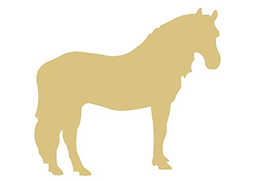 Horse Cutout Unfinished Wood Door Hanger Home Decor Country Decor Wall Hanging Farm Decor MDF Shaped Canvas Style 2 Diverse Woodworking