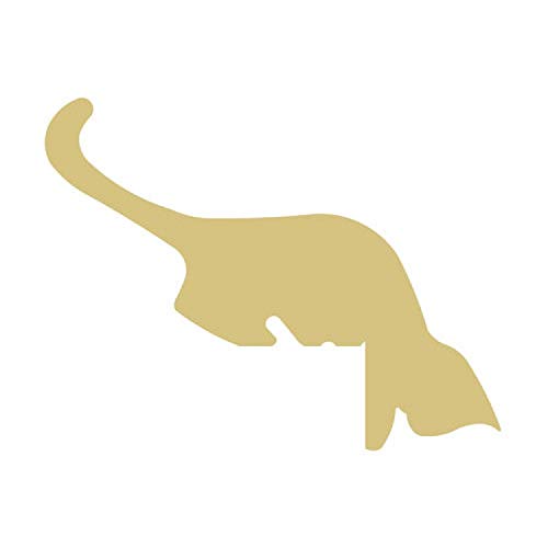 Corner Cat Cutout Unfinished Wood Feline Meow Purr Pet Animal MDF Shape Canvas Style 1 Diverse Woodworking