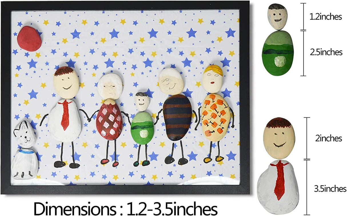 30 River Rocks for Painting, Painting Rocks Bulk, Smooth Rocks for Painting, Natural Stones WoodArtSupply