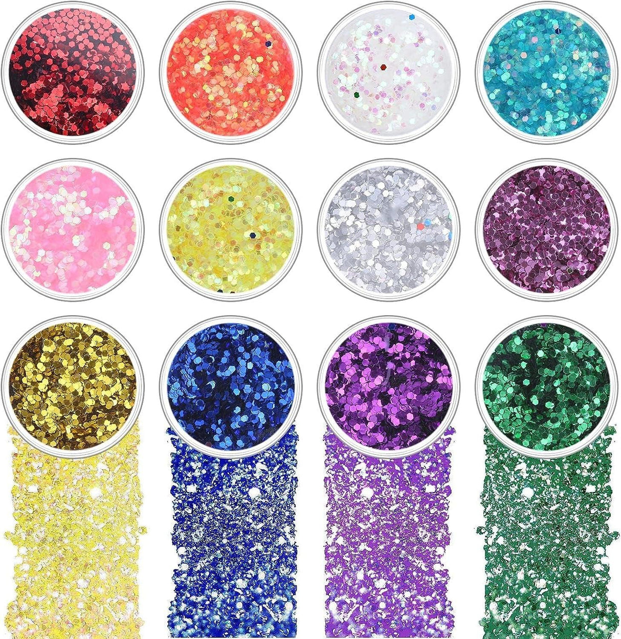 Silicone Resin Molds Kit 26PCS, Epoxy Molds, Large Casting with 12 Glitter Sequins for UV Casting, Including Sphere, Cube, Pyramid, Square, Coaster, WoodArtSupply