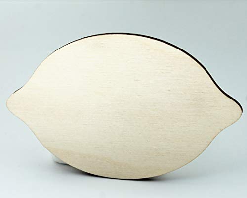 6-Pack Lemon with or without Holes Unfinished Wood Cutout DIY Crafts Door Hanger Ready to Paint Cut Out Birch Plywood All Sizes Texan Wood Crafts
