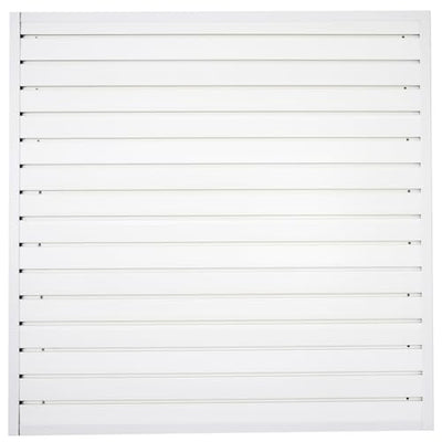 Slatwall Panel Garage Wall Organizer Heavy Duty Wall Mounted, PVC Slat Wall Panels Garage Wall and Home Organizer Storage System, Garage Slatwall for
