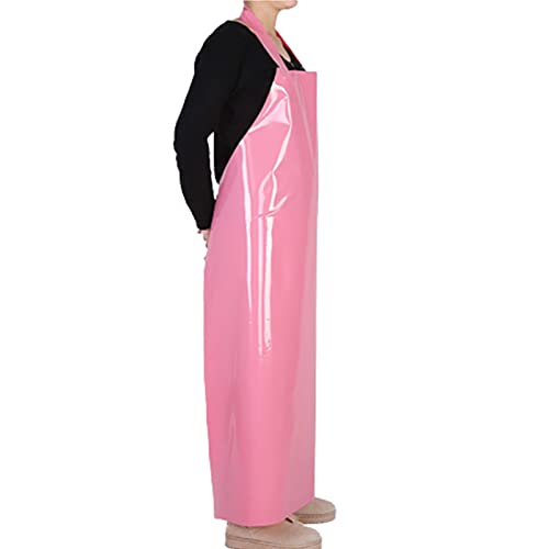 ELEBOX Waterproof Oil Proof Bib Apron Utility Apron Chemical Resistant Apron with Sleeve Work Apron Ultra Lightweight ELEBOX