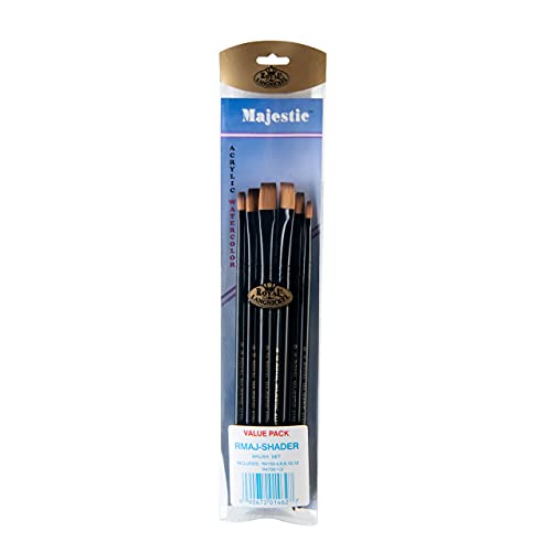 Majestic Royal & Langnickel Shader Artist Brush Set, 6-Piece Majestic