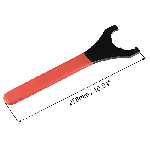 uxcell Collet Chuck Wrench Spanner for ER40UM Clamping Nut CNC Milling Lathe Chuck Holder Tool with Red Non-slip Handle uxcell