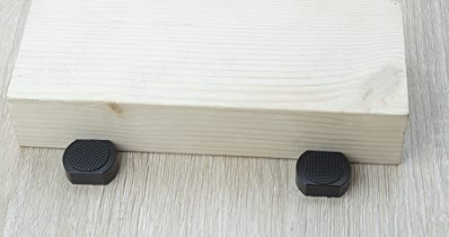 6 Pack Bench Dogs Bench Dog Clamp Woodworking Accessories For 3/4 Inch Workbench Dog Hole With Non-Slip Pad Aluminum Alloy MFT stops (19mm) ViewReal