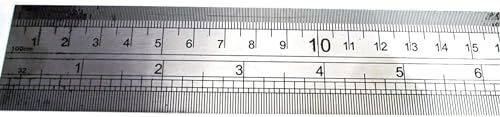 Azbvek ONE METRE Ruler Stainless Steel 1M Long Metal 40" Measure Rule/Meter 100cm Azbvek
