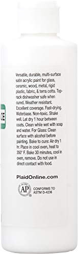 Apple Barrel Multi-Surface Paint in Assorted Colors (8 oz), White Apple Barrel