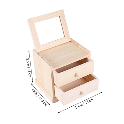 EXCEART 3- Tier Wooden Jewelry Storage Box is a practical and beautiful decoration for your home. EXCEART