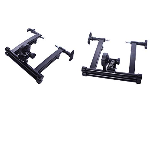 BalanceFrom Bike Trainer Stand Steel Bicycle Exercise Magnetic Stand with Front Wheel Riser Block BalanceFrom