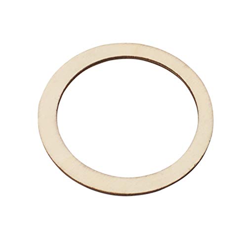 Ciieeo 50pcs Wreath Frames Unfinished Wood Pieces Rings Shape Round Wood Linking Rings Wooden Pieces for Floral Craft DIY Craft Making Ciieeo