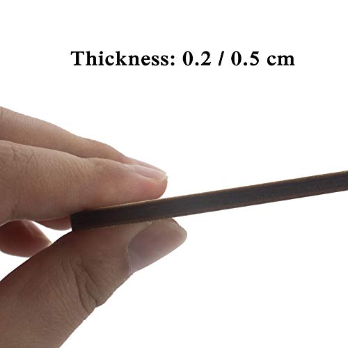 6pcs Music Notes Wood Cutouts Music DIY Craft Embellishments Gift Musical Notes Unfinished Wood Ornaments for Wedding Music Themed Birthday Party JANOU