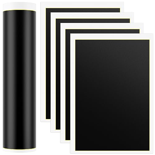 Nuorest 4 PCS Black Laser Engraving Marking Paper, 39x27cm Laser Color Engraving Paper for Metal, Glass, Ceramics Nuorest