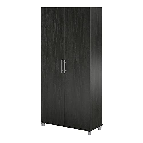 SystemBuild Evolution 36" Utility Storage Cabinet, Black Oak SystemBuild