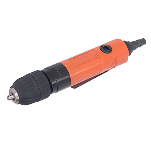 Pneumatic Drill, Straight Handle, Aluminum Alloy, 90 PSIG, 1/4-in. Inlet Air Drill Tool Wide Application for Assembly RTLR