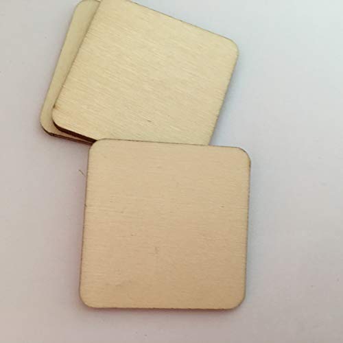 Healifty 100PCS Decorative Wood Slices Embellishments Unfinished Wood Slices Tree bark Wood Discs Wooden Cutouts Unfinished Coaster Wooden Slices for Healifty