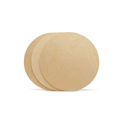 Wood Circles 11 inch, 1/4 Inch Thick, Birch Plywood Discs, Pack of 1 Unfinished Wood Circles for Crafts, Wood Rounds by Woodpeckers Woodpeckers