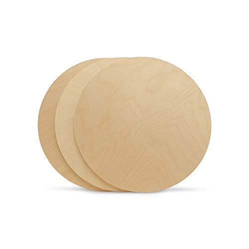 Wood Circles 14 inch, 1/4 Inch Thick, Birch Plywood Discs, Pack of 1 Unfinished Wood Circles for Crafts, Wood Rounds by Woodpeckers Woodpeckers
