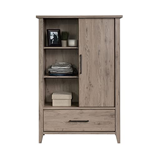 Sauder Summit Station Armoire, L: 36.77" x W: 18.15" x H: 54.53", Laurel Oak Sauder