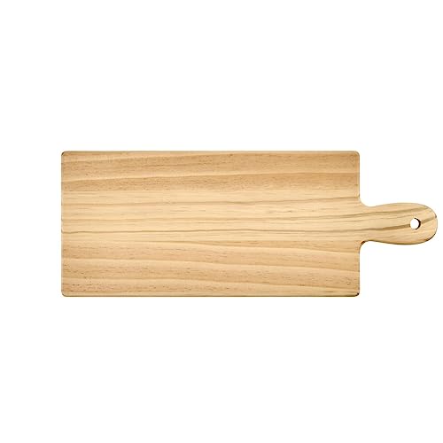 Plaid Wood Unfinished Charcuterie Board, 18" x 7" Wooden Surface Perfect for DIY Arts and Crafts Projects, 63689 Plaid