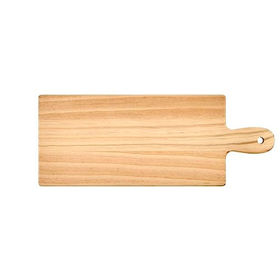 Plaid Wood Unfinished Charcuterie Board, 18" x 7" Wooden Surface Perfect for DIY Arts and Crafts Projects, 63689