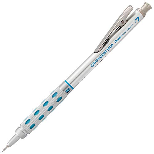 Pentel Graph Gear 1000 Automatic Drafting Pencil, 0.7mm Lead Size, Blue Barrel, 1 Each (PG1017C) Pentel