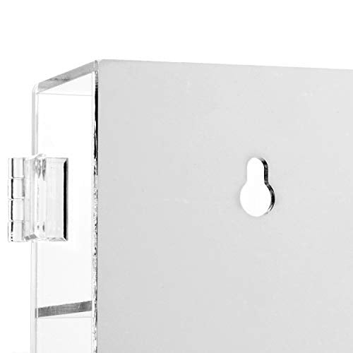 Ikee Design Mountable 25 Compartments Acrylic Display Case Cabinet Stand with Mirrored Back - Display Shelves for Collectibles, Gemstone and Figures, Ikee Design