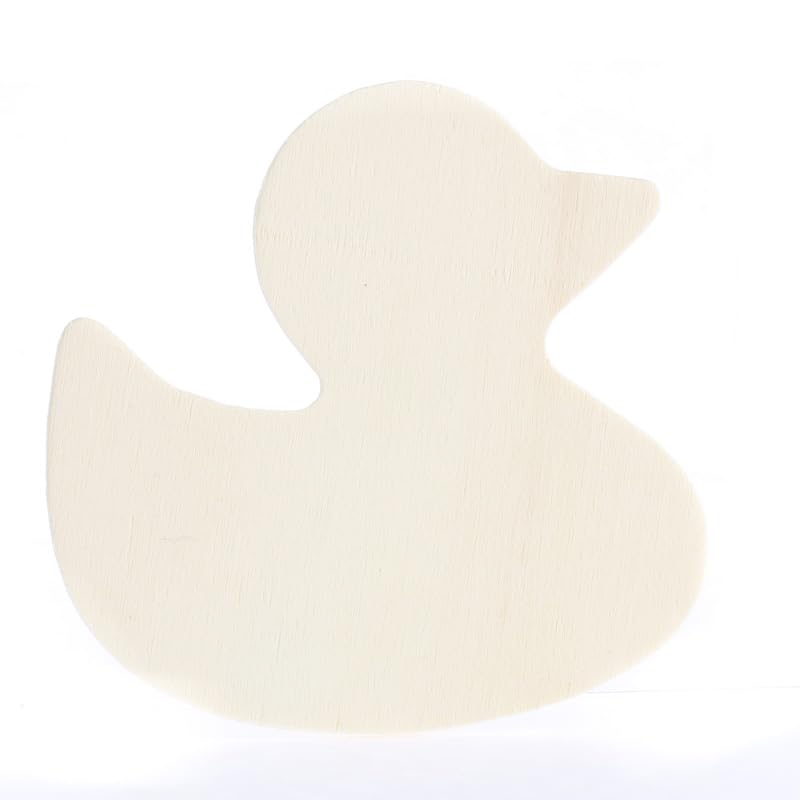 Pack of 24 Unfinished Wood Duck Cutouts by Factory Direct Craft - Wooden Duck Shapes for Craft and DIY Projects (Size: 3-1/2" W x 3-1/2" H) Factory Direct Craft