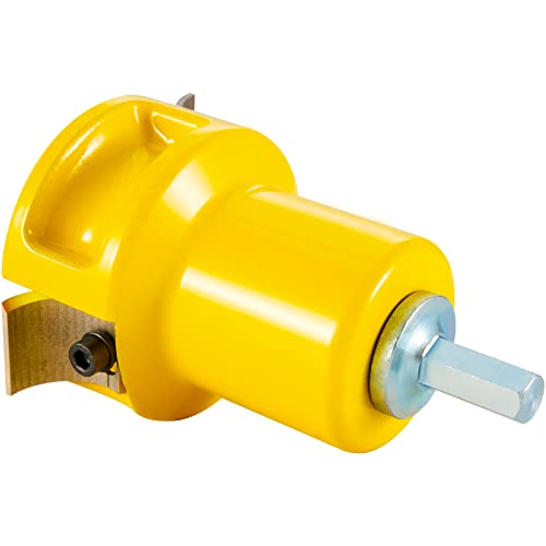 VEVOR Tenon Cutter, 1.5" / 38 mm Diameter, Premium Aluminum & Steel Log Furniture Cutter, with Dual Curved Blades & Button Screws Home Master Kit, VEVOR