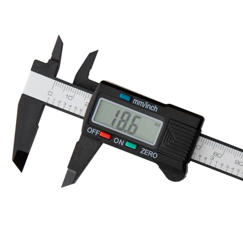 SCITOOLS Digital Caliper 0-4"Measuring Tool, Micrometer Caliper with Auto-Off Feature, Interchangeable Between inches and millimeters for Jewelry SCITOOLS