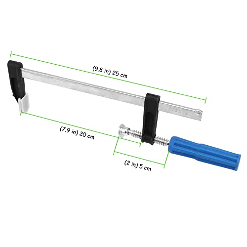 TAICHEUT 10 Pack 8 Inch Bar Clamps, F Steel Bar Clamps with Pad Protector for Welding, Woodworking and DIY Project TAICHEUT