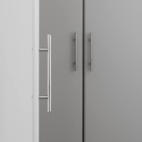 Prepac Elite Functional 4-Piece Garage Cabinets and Storage System Set F, Simplistic Garage Closet Shop Cabinets 16" D x 64" W x 89" H, White, Prepac